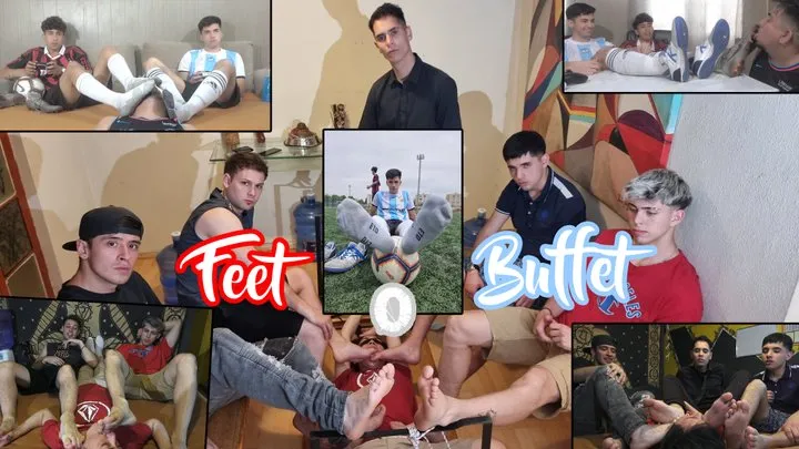 Zed, Nova, Joeng, Ethan, LP, Dwayne and Tadashi - Feet buffet 8 str8guys feet heaven