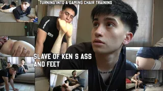 slave of Kent's Feet and ass - Training to being turned into a gaming chair