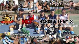 second str8crushfeet Official basket team - the job of the water boy is to wash our feet and socks with his tongue after the games
