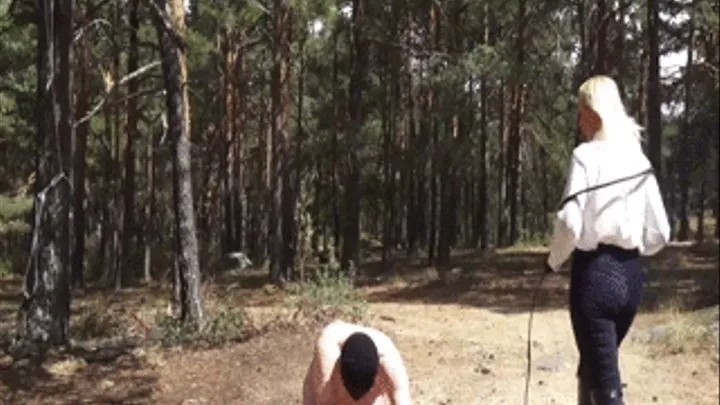 STUPID SLAVE PUNISHED IN THE FIELD (part 3)