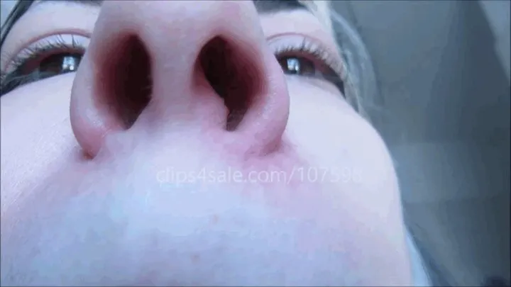 Uneven nostrils