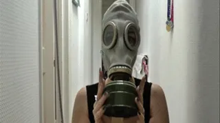 Gas Mask Stripping Fun