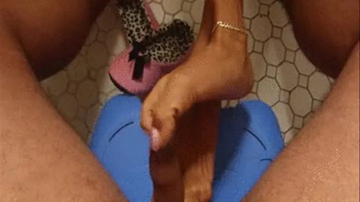 Bathroom Footjob