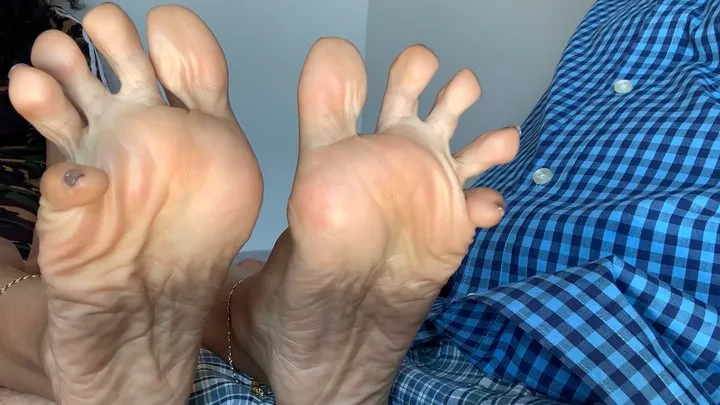 Feet In His Lap Tease and Deny