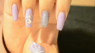 Spooky Glam Nail Tapping