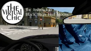 The Italian Job: Black High Heel Boots