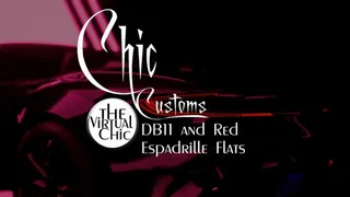 Chic Customs: DB11 and Red Espadrille Flats