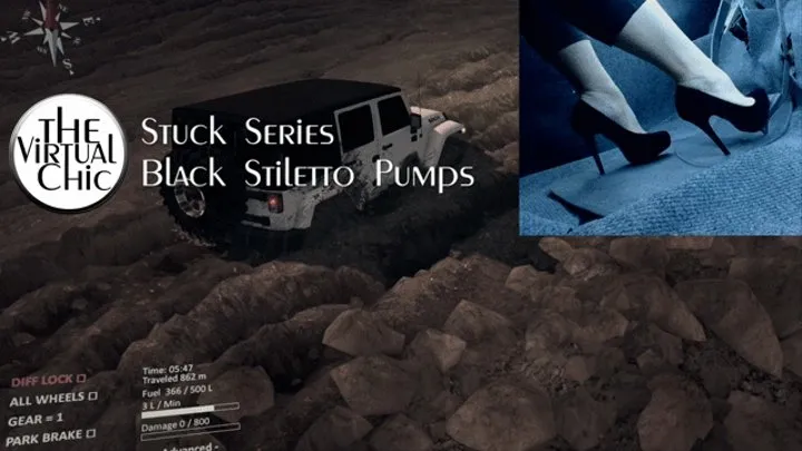 Stuck Series: Black Stiletto Pumps