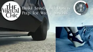Brake Stands and Donuts: Peep Toe Wedge Sandals