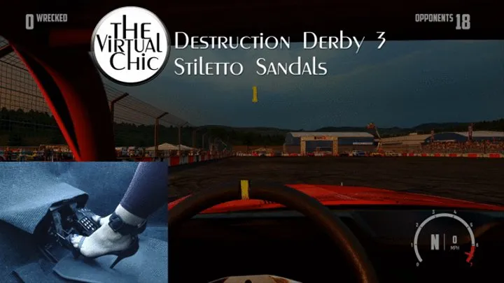 Destruction Derby 3 Stiletto Sandals