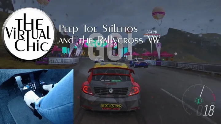 Peep Toe Stilettos and the Rallycross VW