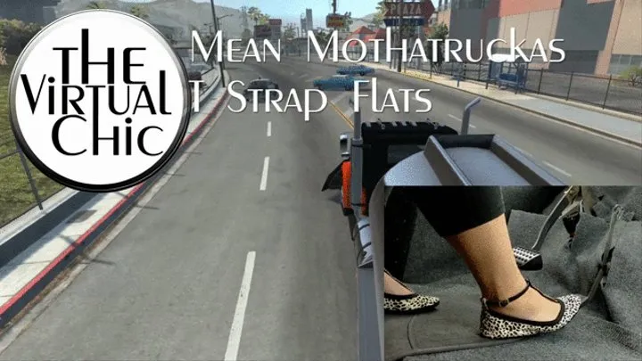 Mean Mothatruckas T Strap Flats