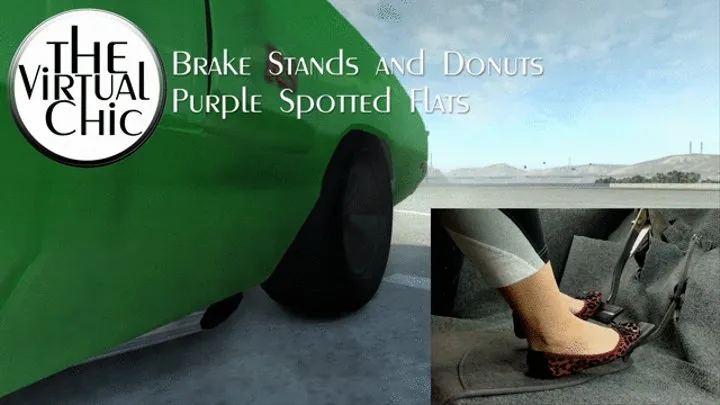 Brake Stands and Donuts: Purple Spotted Flats