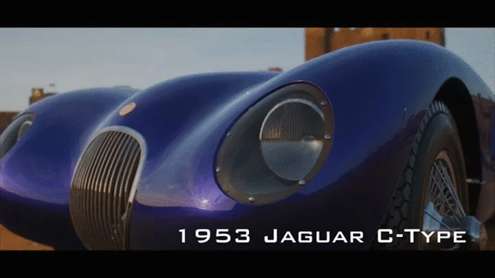 Jaguar C Type and Red TOMS