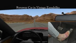 Runaway Car in Vintage Espadrilles