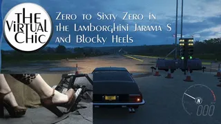 Zero to Sixty to Zero in the Lamborghini Jarama S and Blocky Heels