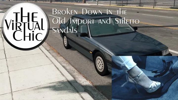 Broken Down in the Old Import and Stiletto Sandals