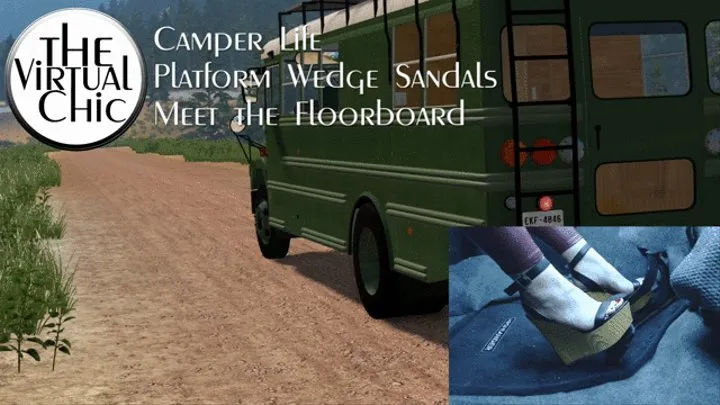 Camper Life: Platform Wedge Sandals Meet the Floorboard