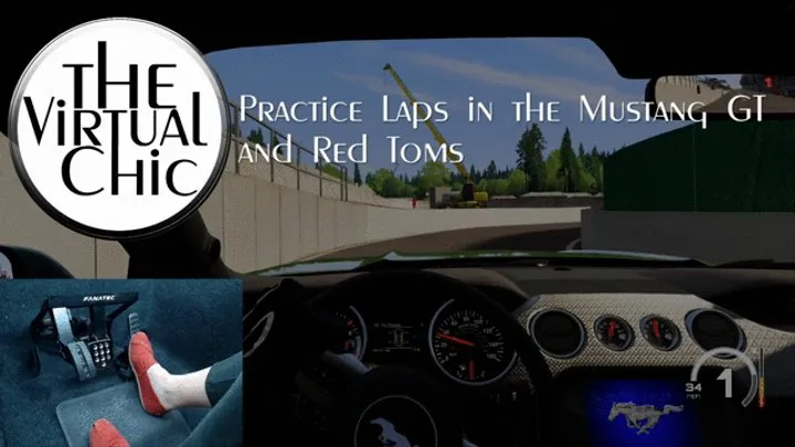 Practice Laps in the Mustang GT and Red Toms