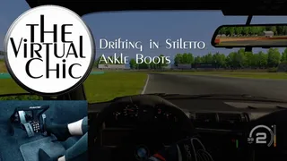 Drifting in Stiletto Ankle Boots