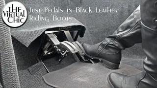 Just Pedals Black Leather Riding Boots