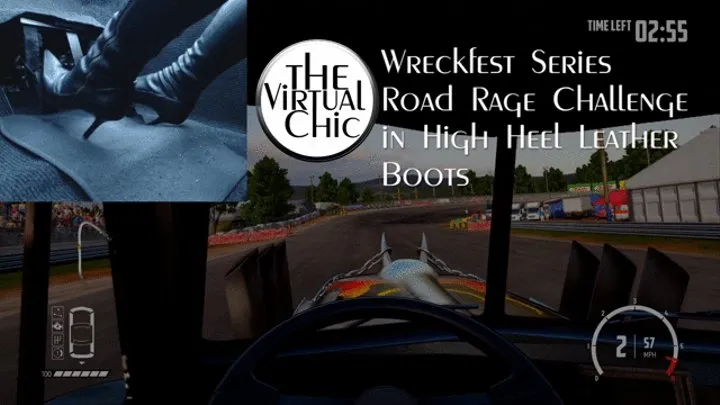 Wreckfest Series: Road Rage Challenge in High Heel Leather Boots