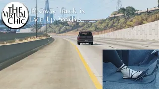 Runaway Truck in Lace Up Sandals