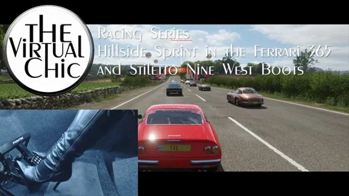 Racing Series: Hillside Sprint in the Ferrari 365 and Stiletto Nine West Boots