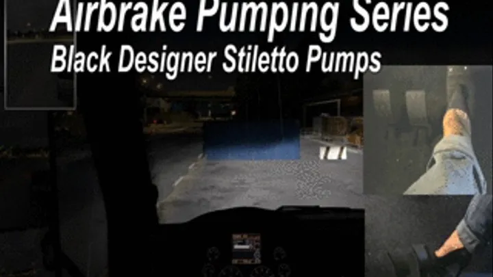 Airbrake Pumping Series: Black Designer Stiletto Heels