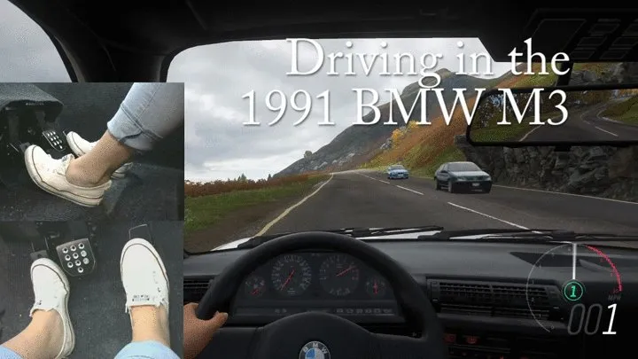 Driving in the 1991 BMW M3