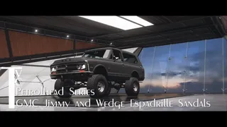 Petrolhead Series GMC Jimmy and Wedge Espadrille Sandals