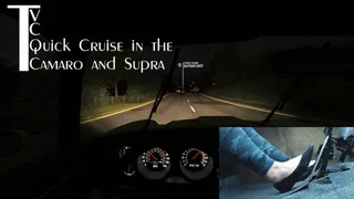 Quick Cruise in the Camaro and Supra