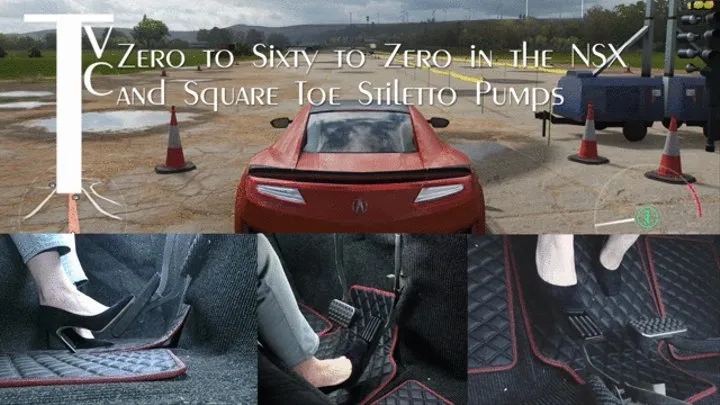 Zero to Sixty to Zero in the NSX and Square Toe Stiletto Pumps