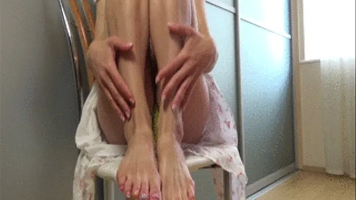 Oiled Self Foot Massage Sites And Exposing Herself