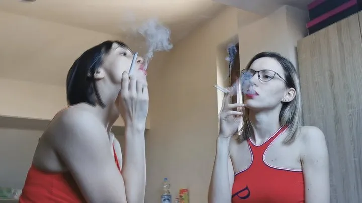 smoking duo