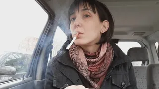 smoking in the car