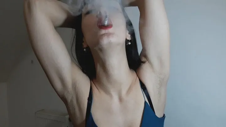 Hairy armpits and cigarette