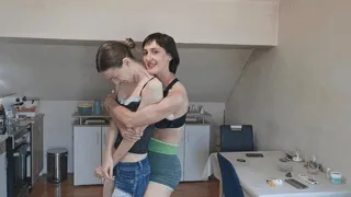 The hug of a strong woman