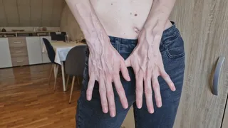 Veins on her hands