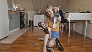 Her first high heels