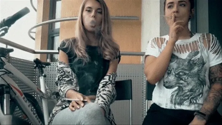 lesbian mistress and smoking