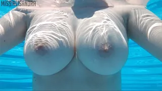 Underwater Bouncing Big Tits