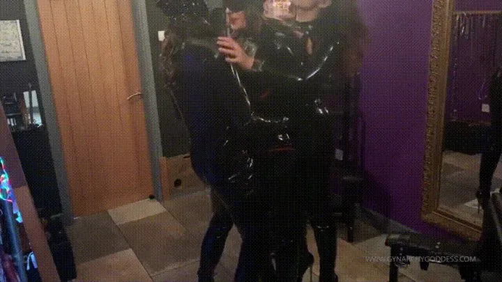 Fun with 2 Rubber TV Sluts