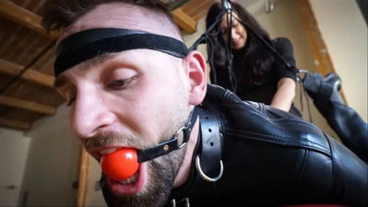 Leather Fuck Toy - Blake and Elise Graves - cock sucking - ass fucking - leather fetish - female domination - sensual domination - ejaculation