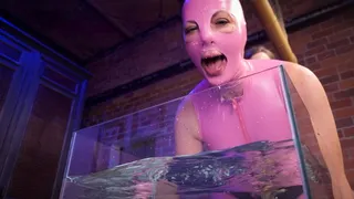 Submerge or Be Shocked - KissMeDedlyDoll & Elise Graves - Doll has to choose whether she wants to submerge in water or be shocked while getting fucked by Elise!