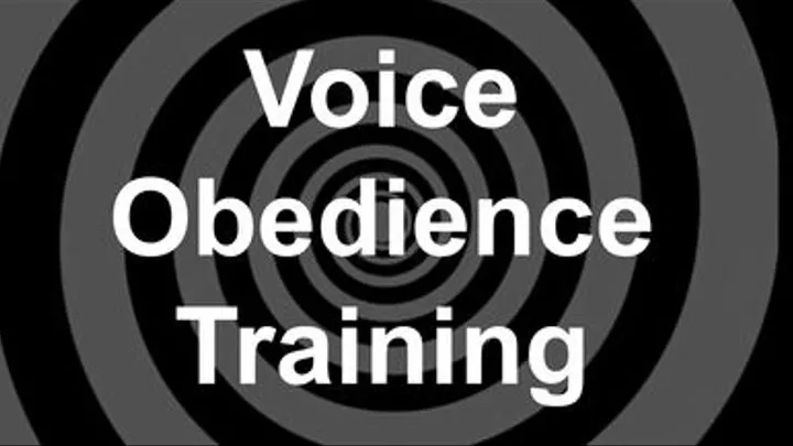 Voice Obedience Training