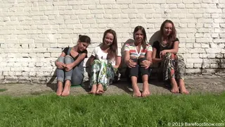 8 bare soles of new amateur girls Eugenia, Julia, Marina and Oksana (Part 4 of 6)