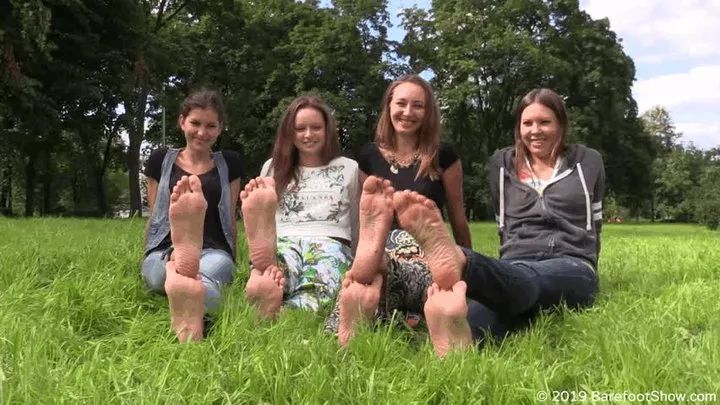 8 bare soles of new amateur girls Eugenia, Julia, Marina and Oksana (Part 2 of 6)