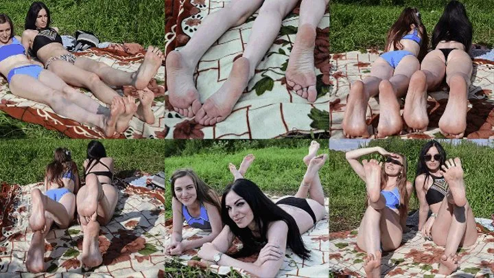 Beach big feet show from Kristina and Valentina (Full with 50% discount) #20210