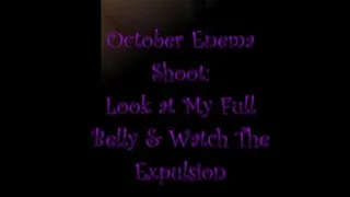 October Enema Shoot: Belly Showing and Expulsion